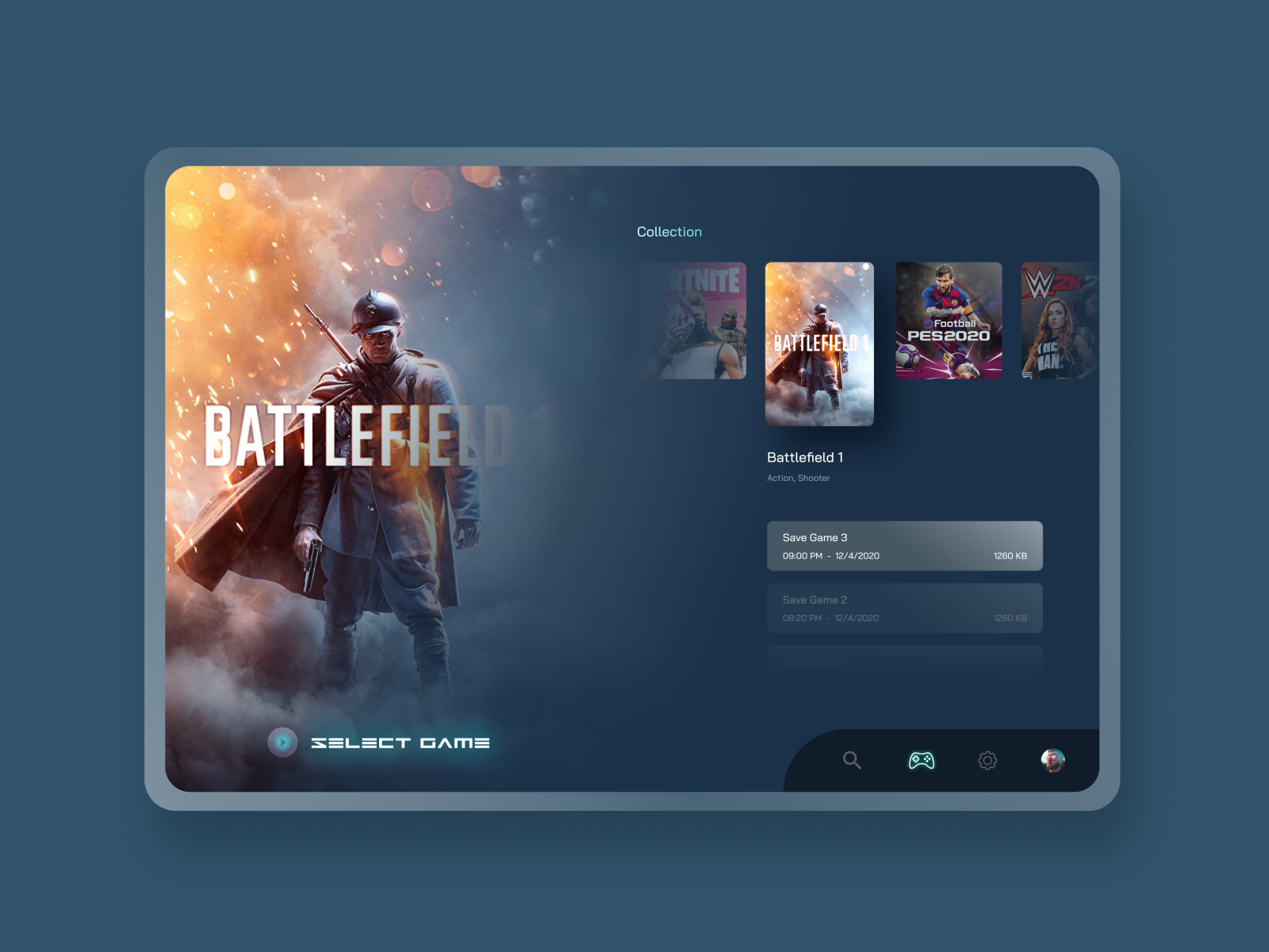 UI Gaming Desktop by Frangga on Dribbble