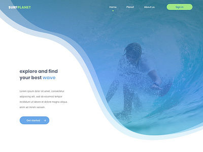 Surfplanet web vector web design