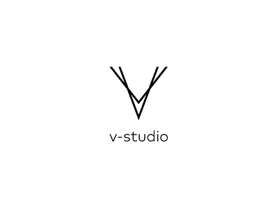 v-studio branding deer design graphic graphic design logo logodesign v