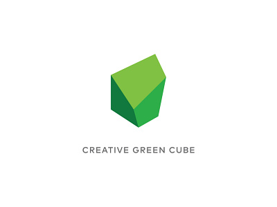 Creative Green Cube 3d brand branding cube design graphic design green icon icongraphy iconic logo logodesign ui vector