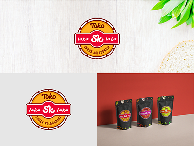 Toko SK Laka-laka design logo logo design snack snack label snack logo