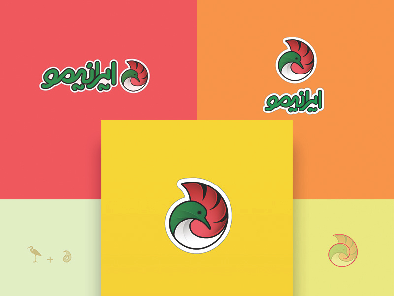 iranimo website identity illustrator لوگو لوگو فارسی لوگوتایپ vector ux ui typography web birds icon logotype logo branding design art