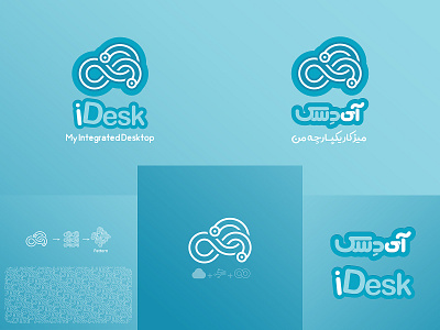 idesk branding design logo logotype typography ui ux web لوگو لوگوتایپ