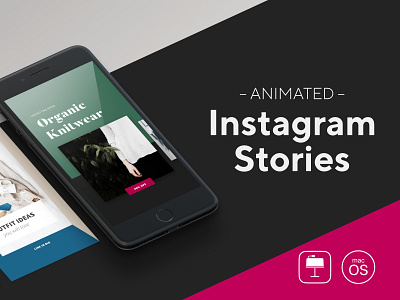 Animated Instagram Stories - I animated instagram instagram template keynote macos stories template