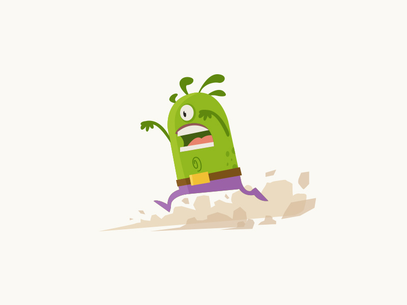 Run Monster Run! by David L. Wehmeyer on Dribbble