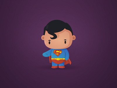 Kid Of Steel cartoon character fanart funny illustration kid manofsteel superman vector