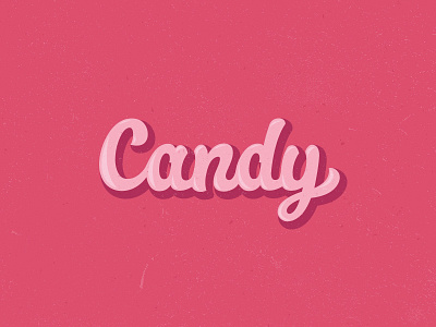 Candy typo candy font pink retro sugar typo