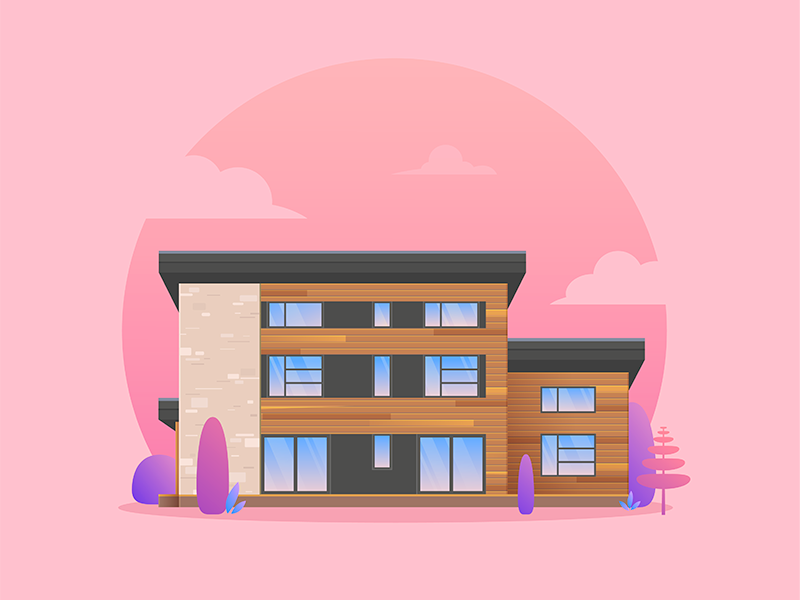 Waterfront house by David L. Wehmeyer on Dribbble