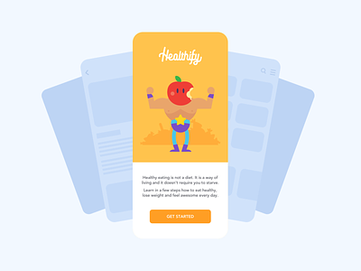 health app app apple character design eating flat fruits fruits and vegetables online health healthcare healthy ios iphonex lifestyle mockup ui ux vector weightloss