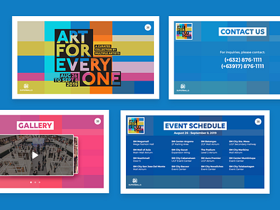 Art for Everyone 2019 art layout design mondrian ui ui design web design