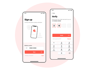 Mobile OTP Signup / Login