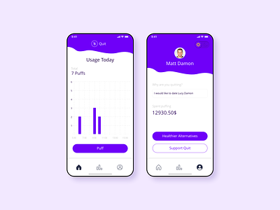 An App for Quitting Smoking / Day Mode