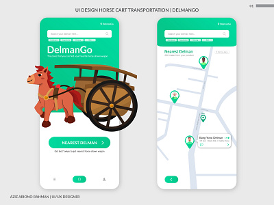 UI Design : Horse Cart Transportation | DelmanGo app apps mobile design mobile ui mobileapps transportation ui design ui ui design ui designer uidesign uiux uiux design user interface user interface design userinterface ux ux design