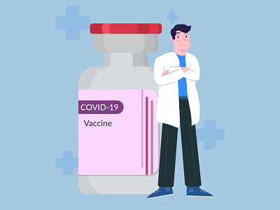 Vaccine Vial Illustration corona covid19 covid19vaccine healthcare illustration vaccinate vaccine vaccine vial vector vial