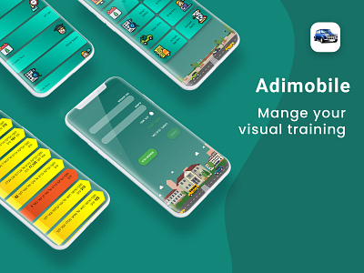 App-Car driving training(UX/UI Design) app design illustration logo ui ux