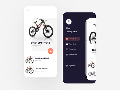 Bicycle App UI design