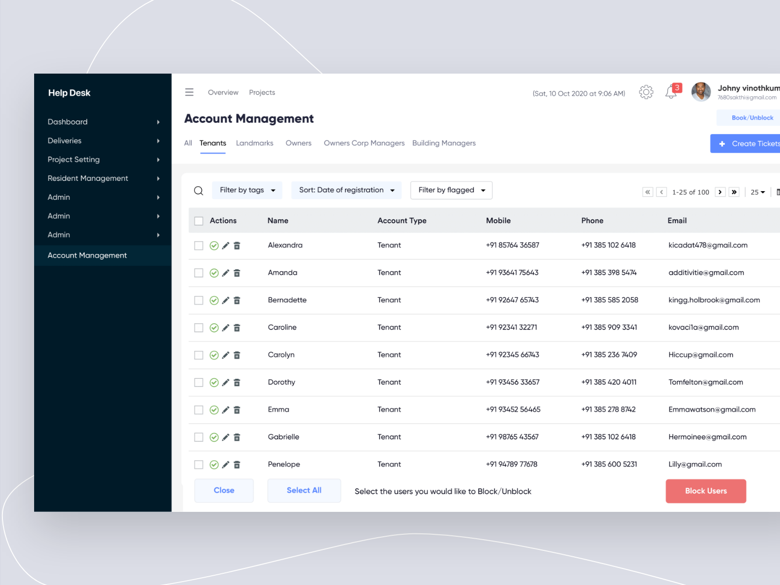 Dashboard Account Management by sakthi ™ on Dribbble