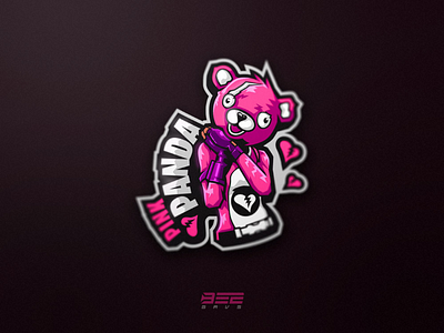 Fornite panda branding cartoon esportlogo fornite logo logodays