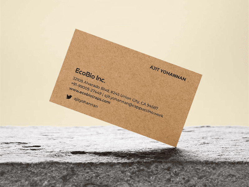 Sustainable Business Card Design by Prashant Tirmal on Dribbble