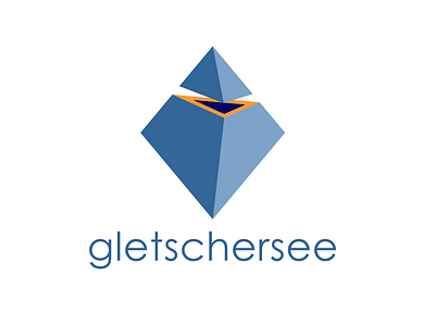 Gletschersee branding logo vector