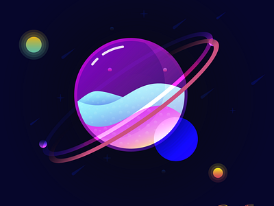 Vector Moon illustration