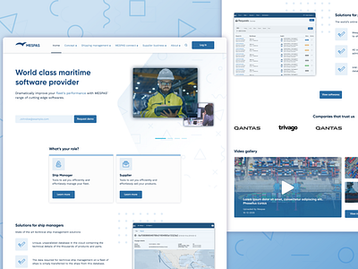 MESPAS shipping software website design