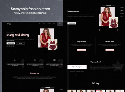 Sassychic fashion store adobe xd android app design app design design interface ui ux ux ux design vector web design