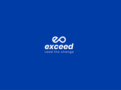 exceed blue brand branding logo logodesign logomark logotype vector