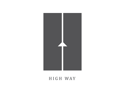 Highway arrow high highway icon logo logo design road road trip route