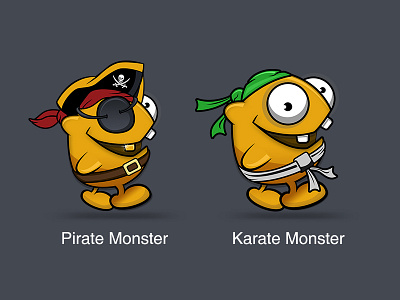 Candy Monster New Characters characters karate monster pirate