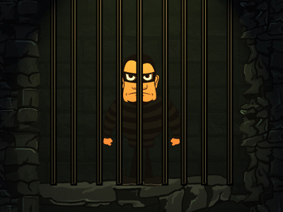 I will be back soon! character don fear game jail mask prisoner thief