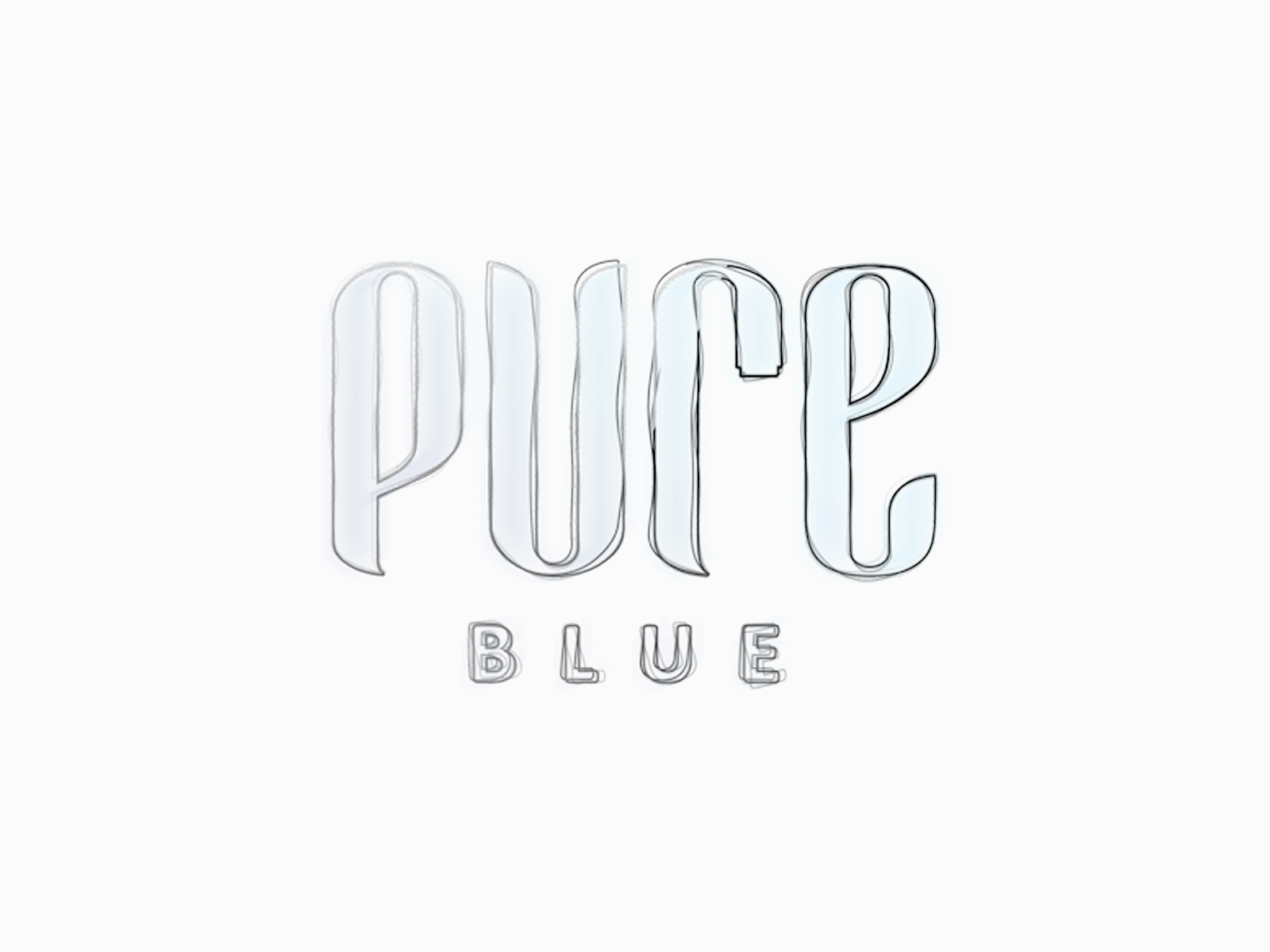 Pure blue 💧 / logo design branding branding identity design logo waterdrop waterdroplogo waterlogo