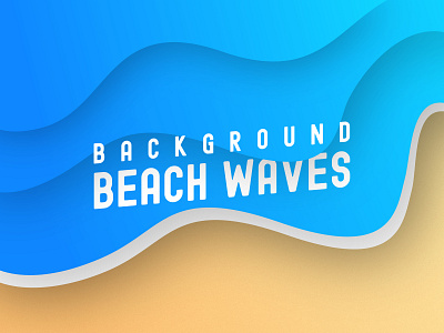 Beach Waves Background background beach branding design gradient illustration ocean sea ui ux vector waves