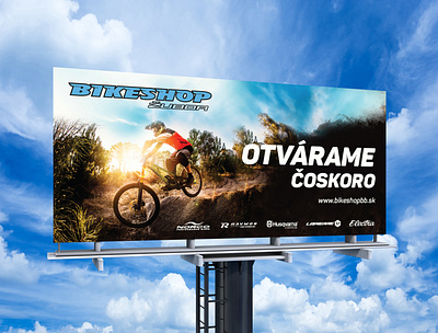 Online store billboard bike shop billboard design online store