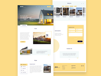 web design construction company building company construction company ui web design web design web layout design yellow