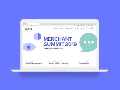 Merchant Summit Mini-site branding event branding events illustration minisite web webdesign