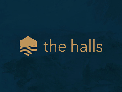 Branding: The Halls branding christian church divi hall hexagon house logo musician musicians non profit ocean refresh sea web design website worship