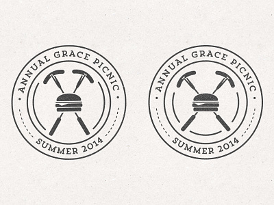 Picnic Badge: round 2 badge bbq circle grill picnic wip