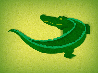 Friday Favorite: Croc croc crocodile gator illustration
