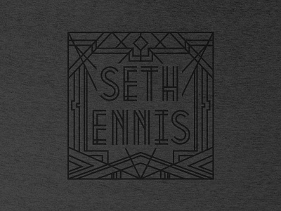 Seth Ennis Shirt art deco lines merch shirt
