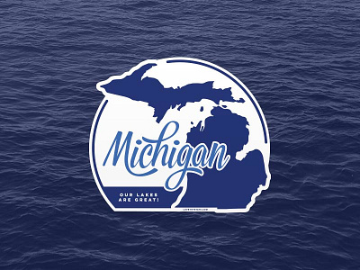 Michigan sticker lakes michigan pure michigan sticker