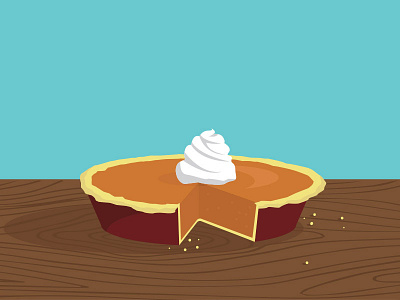 Pumpkin Pie authumn fall illustration pie pumpkin pumpkin pie slice thanksgiving vector