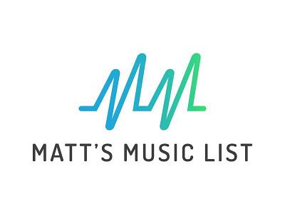 Matt's Music List Logo gradient logo music simple sound soundwave
