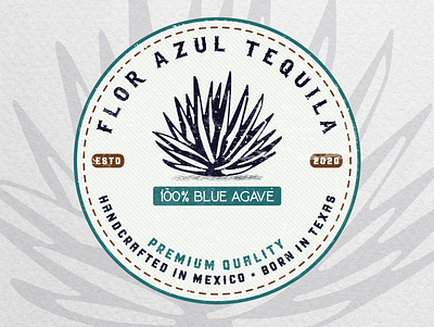 "Flor Azul Tequila" logo design brand designer brand identity branding brewery logo design logo logo design branding logodesigner logodesignersclub logodesigns tequila tequila logo typography