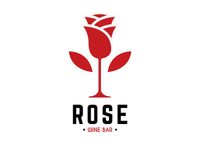 Wine Bar logo concept.