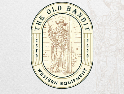 The old bandit - A concept vintage & badge design branding cowboy cowboy boots cowboy hat cowboys design graphic design graphic designer graphicdesign logo logo design logo designer western western australia western wear