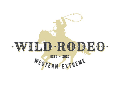 Wild Rode a western concept patch design brand identity branding design graphic design logo