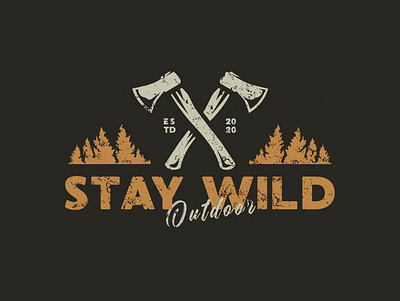 Stay Wild - Outdoor. adventure adventures camping camping logo graphic design logo logodesigner logodesigners logodesignersclub