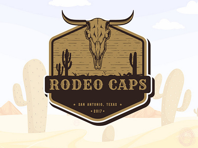 Rodeo Caps, third patch concept design.