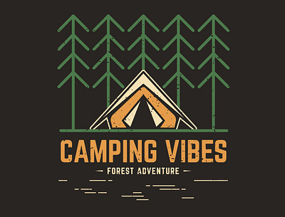 Vintage logotype concept for Camping Adventures. adobe illustrator adventure adventure time branding camping camping logo graphic design graphicdesigner logo logodesigner